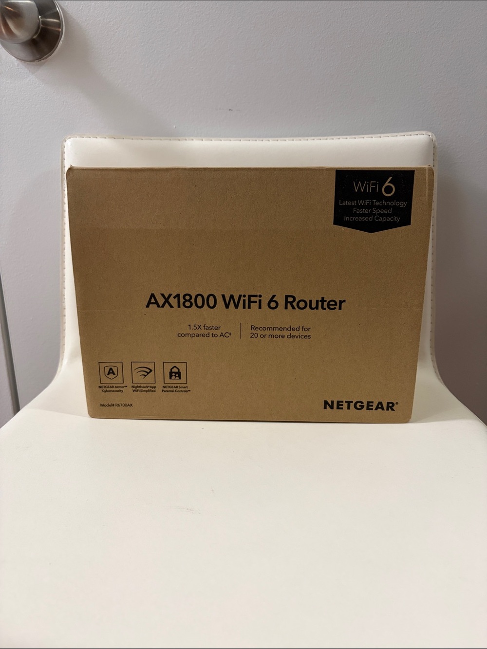 Netgear Nighthawk AX1800 WiFi 6 Router (R6700AX)